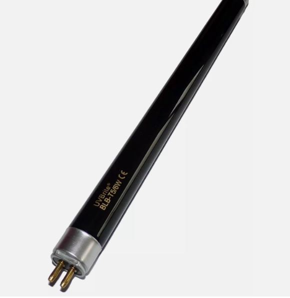 נורת פלורוסנט UV 220 BLB 365nm T5 6W Tube