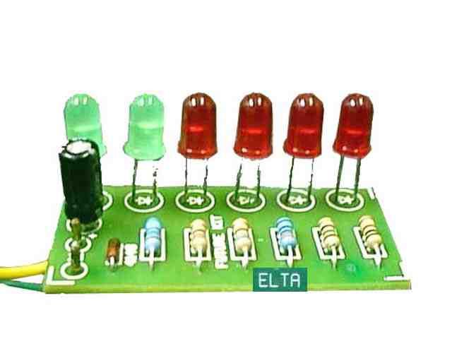 קיט לבניה עצמית אקולייזר 6 לדים על מצא PCB