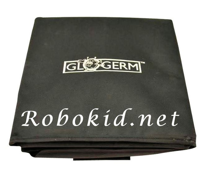 תיבת הדגמה מתקפלת להדגמת זיהום על הידיים בעזרת פנס UV באור יום