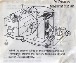 קיט מנוע מגנט אלקטרוני משוכלל לבניה עצמית לתלמידים סקרנים רובוקיד עזרים