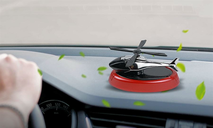 אליקופטר מפיץ ריח סולארי לרכב  ולחלון החדר